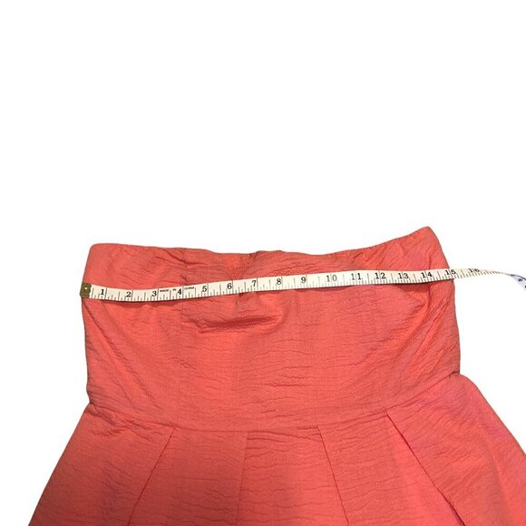 J. CREW Pink Strapless Dress 100% Cotton Lorelei Seersucker 24356 Women's Size 8 - Picture 13 of 15